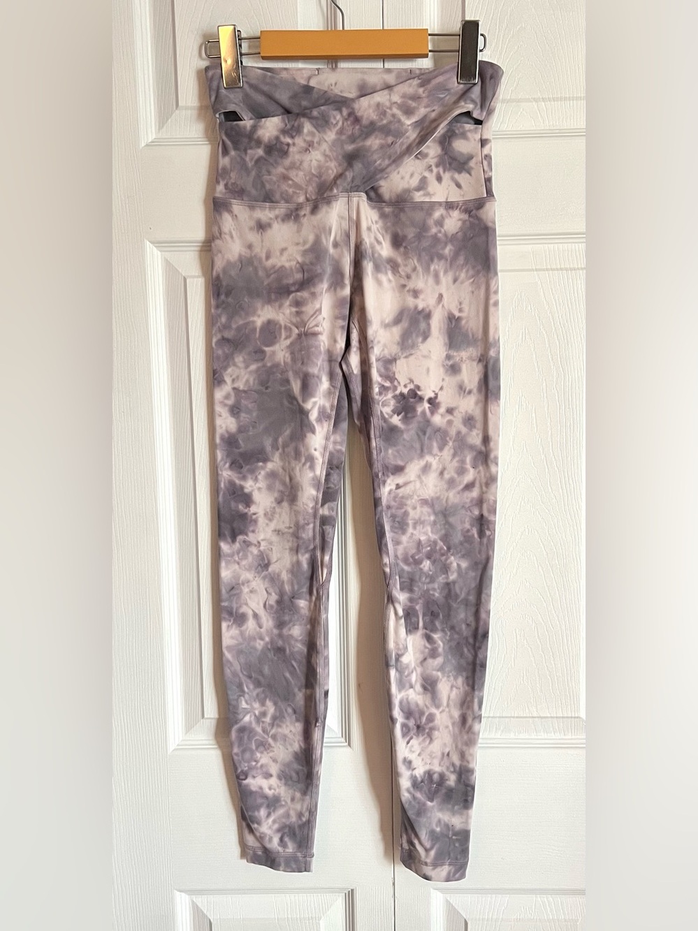 Lululemon Align Cross Waist Pant 28" Diamond Dye Stargaze Pitch Grey Sz 6